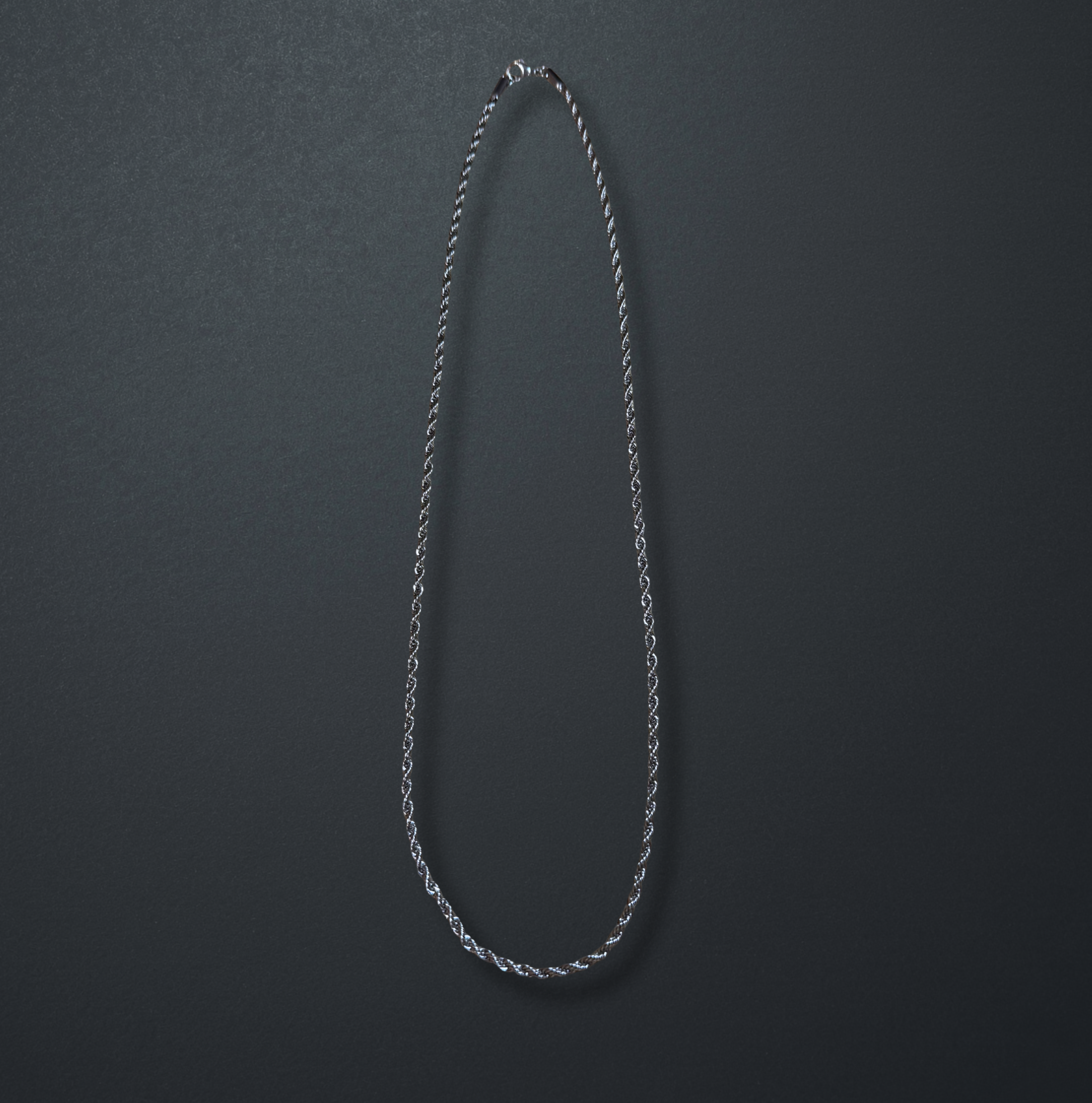 Silver Stainless Steel Rope Chain Necklace image 2
